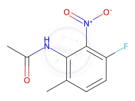 Chemical structure of 2-Acetamido-4-fluoro-3-nitrotoluene