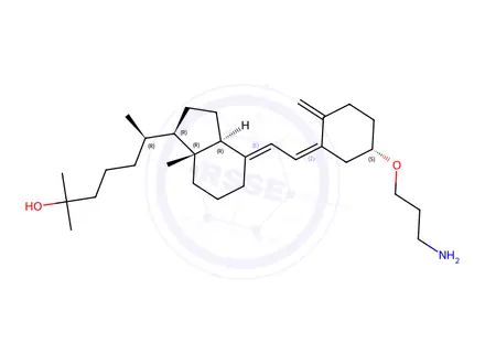 Chemical structure of 25-Hydroxy Vitamin D3 3,3’-Aminopropyl Ether