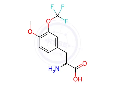Chemical structure of 2-Amino-3-(4-methoxy-3-(trifluoromethoxy)phenyl)propanoic acid