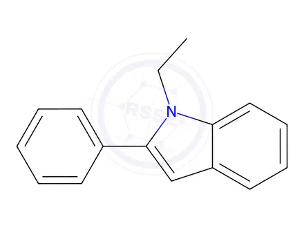 Chemical structure of 1-Ethyl-2-phenylindole