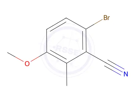 Chemical structure of 6-Bromo-3-methoxy-2-methylbenzonitrile