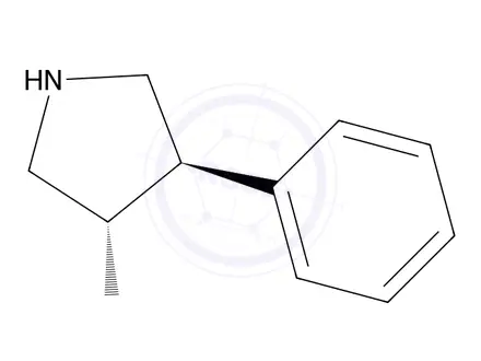 Chemical structure of (3S,4R)-3-Methoxy-4-phenylpyrrolidine