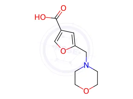 Chemical structure of 5-(4-Morpholinylmethyl)-3-furoic acid