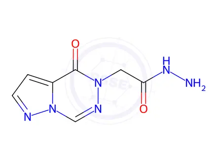 Chemical structure of 2-(4-oxopyraZolo[1,5-d][1,2,4]triazin-5(4h)-yl)acetohydrazide