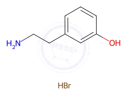 Chemical structure of m-Tyramine Hydrobromide