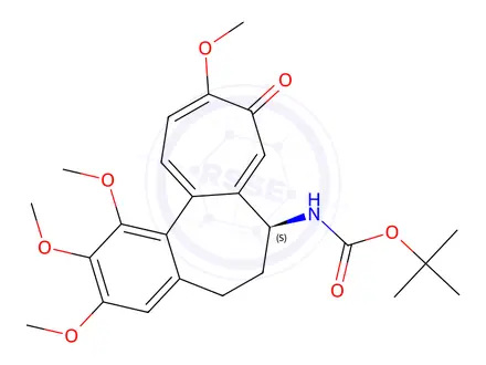 Chemical structure of N-(tert-Butoxycarbonyl)deacetylcolchicine