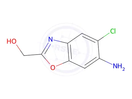 Chemical structure of (6-amino-5-chloro-1,3-benzoxazol-2-yl)methanol
