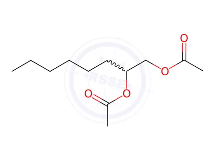 Chemical structure of 1,2-OCTANEDIYL DIACETATE