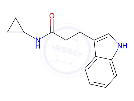 Chemical structure of n-Cyclopropyl-3-(1h-indol-3-yl)propanamide