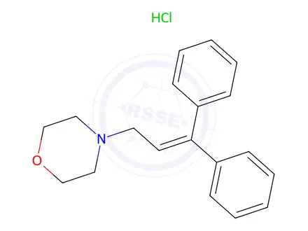 Chemical structure of 4-(3,3-Diphenylallyl)morpholine hydrochloride