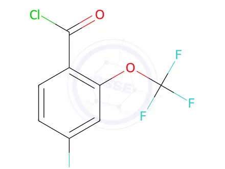 Chemical structure of 4-Fluoro-2-(trifluoromethoxy)benzoyl chloride
