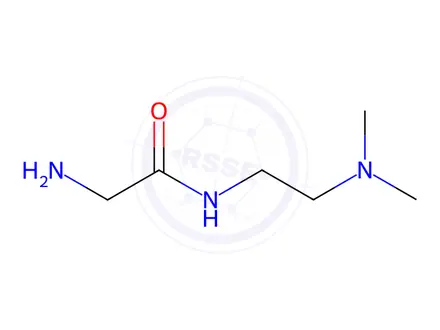 Chemical structure of 2-Amino-n-[2-(dimethylamino)ethyl]acetamide Dihydrochloride
