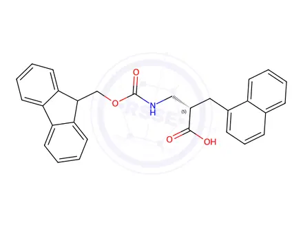 Chemical structure of (S)-3-((((9H-Fluoren-9-yl)methoxy)carbonyl)amino)-2-(naphthalen-1-ylmethyl)propanoic acid