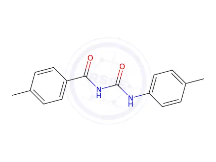 Chemical structure of 4-Methyl-N-(p-tolylcarbamoyl)benzamide