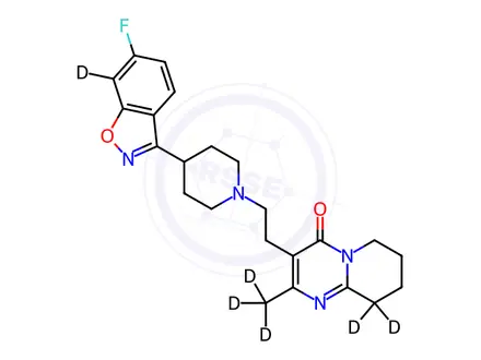 Chemical structure of Risperidone D6