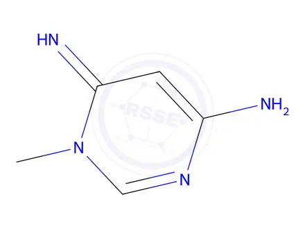 Chemical structure of 6-Imino-1-methyl-1,6-dihydropyrimidin-4-amine