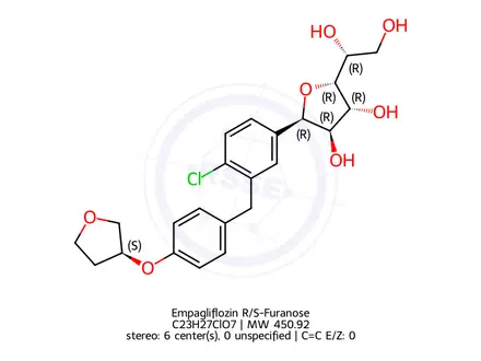 Chemical structure of Empagliflozin Impurity 533