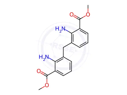 Chemical structure of METHYLENEBISMETHYLANTHRANILATE