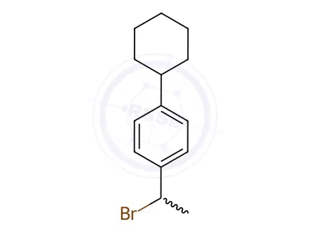 Chemical structure of 1-(1-Bromoethyl)-4-cyclohexylbenzene