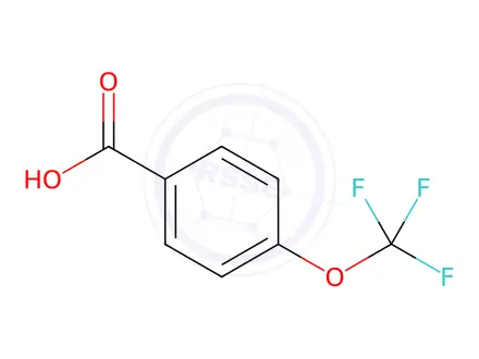 Chemical structure of 4-(Trifluoromethoxy)benzoic Acid