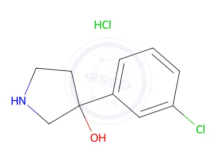 Chemical structure of 3-(3-Chlorophenyl)pyrrolidin-3-ol