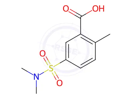 Chemical structure of 5-(Dimethylsulfamoyl)-2-methylbenzoic acid