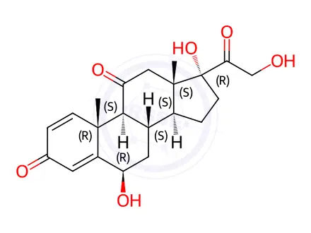 Chemical structure of 6β-Hydroxyprednisone