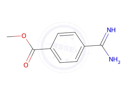 Chemical structure of 4-Methoxycarbonylbenzamidine Diacetic Acid Salt