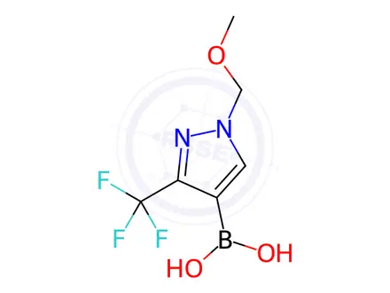 Chemical structure of (1-(Methoxymethyl)-3-(trifluoromethyl)-1H-pyrazol-4-yl)boronic acid