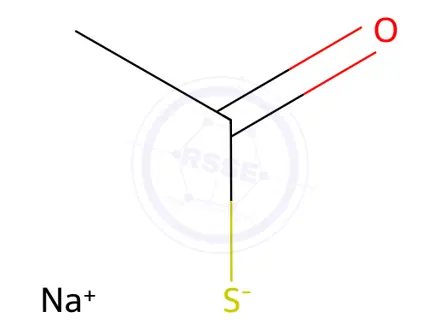 Chemical structure of SODIUMTHIOLACETATE