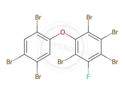 Chemical structure of 5-Fluoro-2,2’,3,4,4’,5’,6-heptabromodiphenyl ether