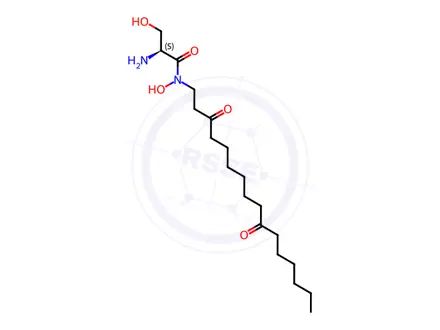 Chemical structure of (2S)-2-Amino-N-(3,10-dioxohexadecyl)-N,3-dihydroxypropanamide