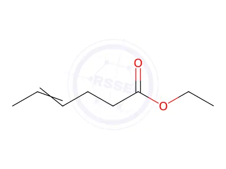 Chemical structure of ethyl cis-4-hexenoate