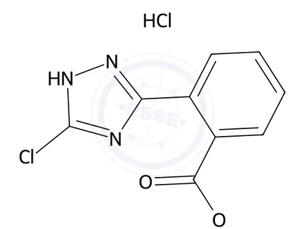 Chemical structure of Methyl 2-(5-chloro-1H-1,2,4-triazol-3-yl)benzoate hydrochloride