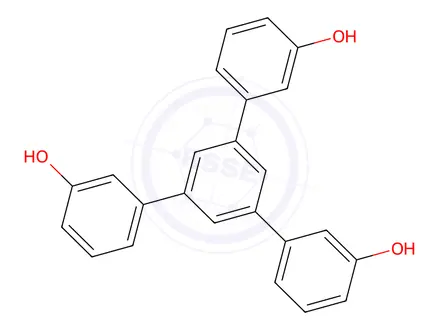 Chemical structure of 1,3,5-Tris(3-hydroxyphenyl)benzene