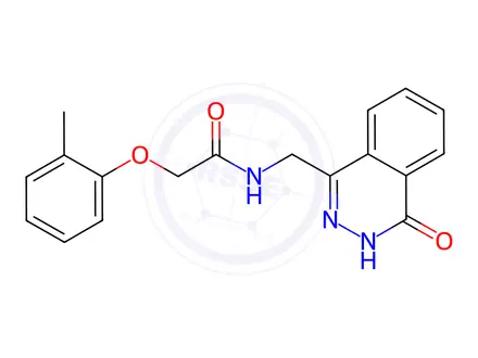 Chemical structure of N-((4-Oxo-3,4-dihydrophthalazin-1-yl)methyl)-2-(o-tolyloxy)acetamide