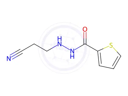Chemical structure of N'-(2-Cyanoethyl)thiophene-2-carbohydrazide