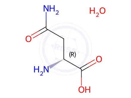 Chemical structure of D-Asparagine Monohydrate