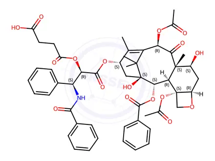Chemical structure of Paclitaxel Succinate