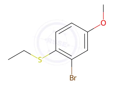 Chemical structure of Benzene, 2-bromo-1-(ethylthio)-4-methoxy-