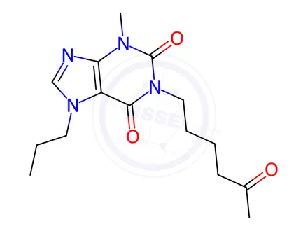 Chemical structure of Propentofylline