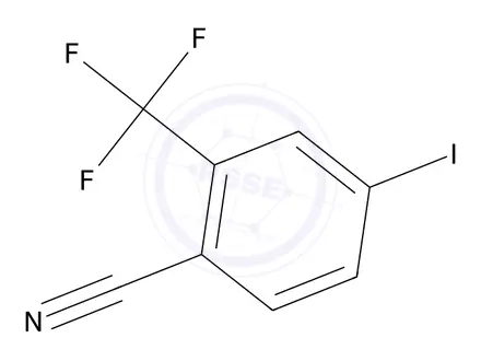 Chemical structure of 4-iodo-2-(trifluoromethyl)benzonitrile