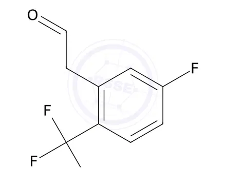 Chemical structure of 2-(5-Fluoro-2-(trifluoromethyl)phenyl)acetaldehyde