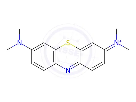 Chemical structure of Methylene Blue Monohydrate