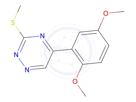 Chemical structure of 5-(2,5-Dimethoxyphenyl)-3-(methylthio)-1,2,4-triazine