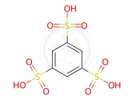 Chemical structure of 1,3,5-Benzenetrisulfonic Acid