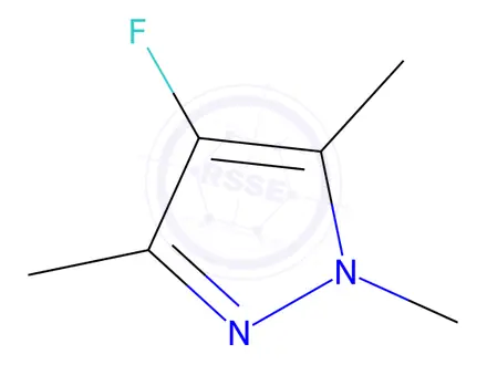 Chemical structure of 4-fluoro-1,3,5-trimethyl-1H-pyrazole
