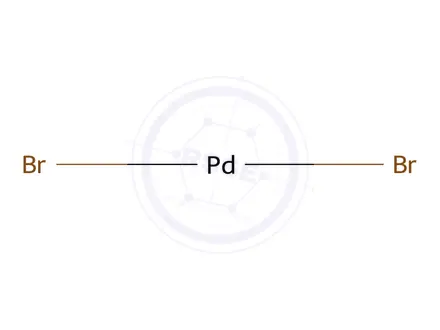 Chemical structure of diamminedibromopalladium