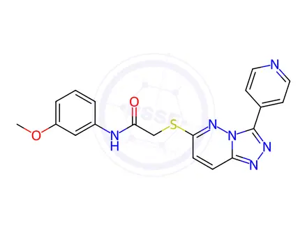 Chemical structure of N-(3-Methoxyphenyl)-2-((3-(pyridin-4-yl)-[1,2,4]triazolo[4,3-b]pyridazin-6-yl)thio)acetamide