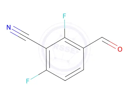 Chemical structure of 2,6-Difluoro-3-formylbenzonitrile